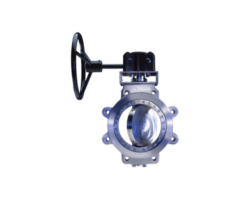 A stock image of a butterfly valve