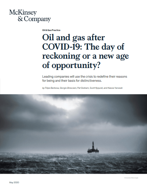 Oil & Gas after COVID McKinsey Cover image